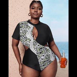 Graphic One piece Swimsuit